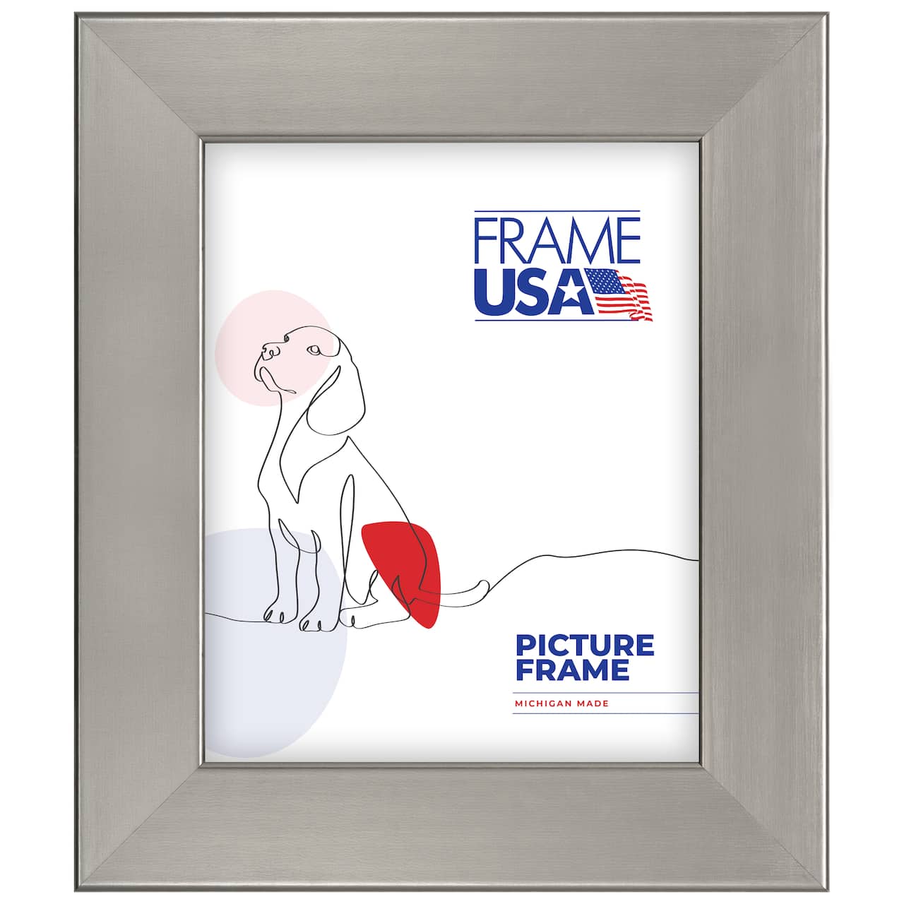 Frame USA Stainless Silver Single Image Picture Frame